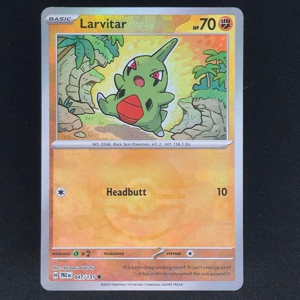 Larvitar [Poke Ball] #47 Pokemon Prismatic Evolutions